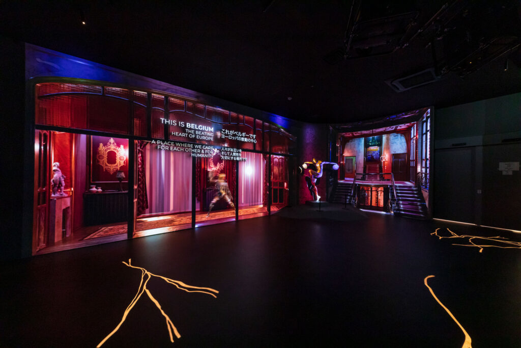【ベルギー館】パビリオン内部展示エリアの様子